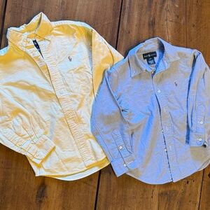 Ralph Lauren Bundle Yellow and Light Blue Shirts